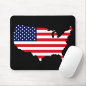 Tapis De Souris Drapeau USA (Avec souris)