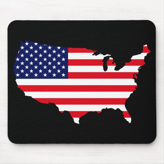 Tapis De Souris Drapeau USA (Devant)