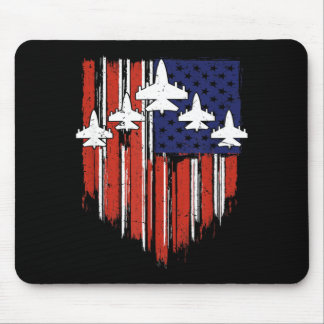 Tapis De Souris Drapeau Usa 4 Juillet Patriote Une Nation Sous Die