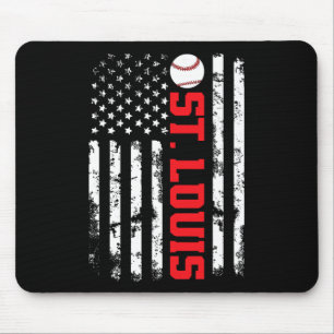 Tapis De Souris Drapeau Usa Baseball St. Louis 