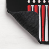 Tapis De Souris Drapeau Usa - Drapeau de baseball américain - Base (Coin)