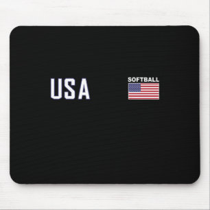 Tapis De Souris Drapeau Usa Équipement De Softll Équipe Femmes Hom