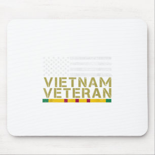 Tapis De Souris Drapeau Usa Vietnam Vétérinaire - Vieux Homme Viêt