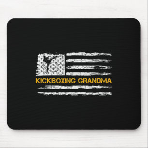 Tapis De Souris Drapeau Usa Vintage Combattant De Mma Kickboxing G
