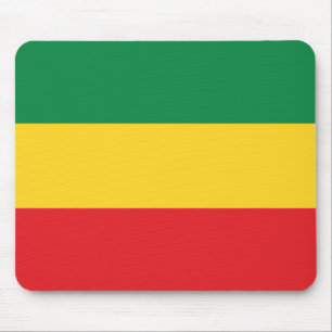 Tapis De Souris Drapeau vert, or (jaune) et rouge