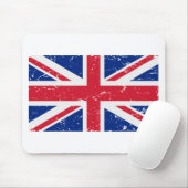 Tapis De Souris Drapeau vintage BRITANNIQUE (Avec souris)