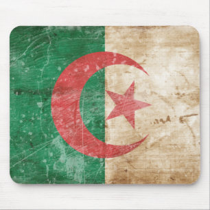 Tapis De Souris Drapeau vintage de l'Algérie