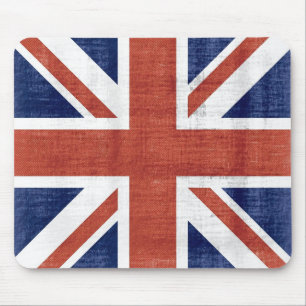 Tapis De Souris Drapeau vintage Royaume-Uni 2 Mousepad