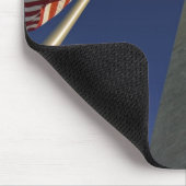 Tapis De Souris Drapeaux américains du Monument de Washington (Coin)