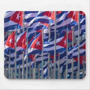 Tapis De Souris Drapeaux cubains, La Havane, Cuba