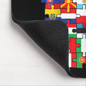 Tapis De Souris Drapeaux des pays du pavillon international (Coin)