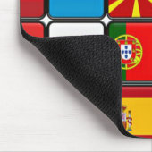 Tapis De Souris Drapeaux du monde (Coin)