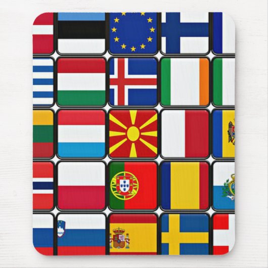 Tapis De Souris Drapeaux du monde (Devant)