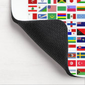 Tapis de souris Drapeaux du monde (Coin)