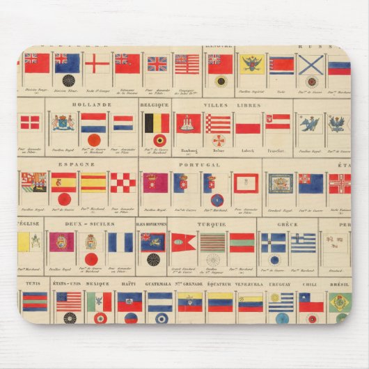 Tapis De Souris Drapeaux, insignes (Devant)