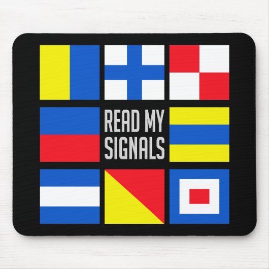 Tapis De Souris Drapeaux maritimes mousepad (Devant)