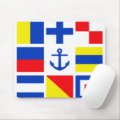 Tapis De Souris Drapeaux maritimes mousepad (Avec souris)