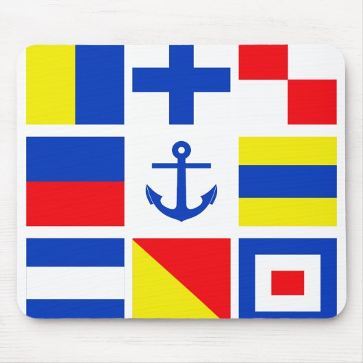 Tapis De Souris Drapeaux maritimes mousepad (Devant)