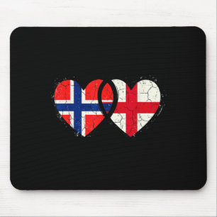 Tapis De Souris drapeaux norvège angleterre norvégien anglais fier