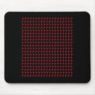 Tapis De Souris Drapeaux Rouges Amoureux de Mème Tendance Drôle So