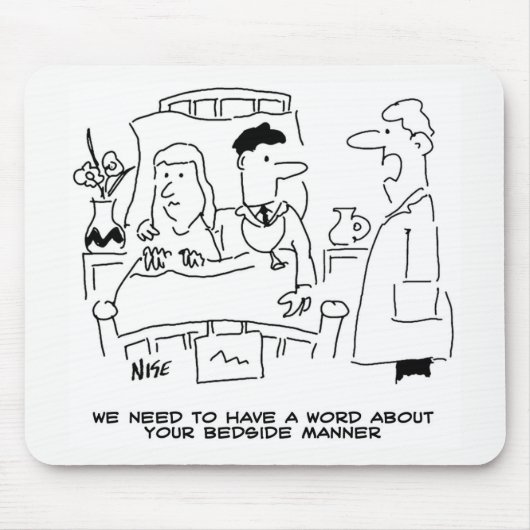 Tapis De Souris Draps du docteur pas assez droit (Devant)