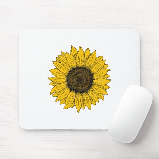Tapis De Souris Drawing de Sunflower (Avec souris)
