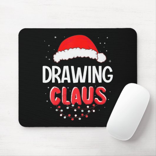 Tapis De Souris Drawing Santa Claus Christmas Matching Costume  (Avec souris)