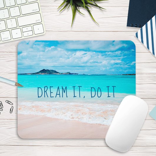 Tapis De Souris Dream It Do Hawaii Tropical Sandy Beach Photo