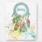 Tapis De Souris Dreamcatcher splatter personnalisé (Devant)