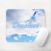 Tapis De Souris Dreamer Puffy nuages blancs et ciel bleu (Avec souris)