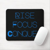 Tapis De Souris Dreamtech_Inc: Rise, Focus, Conquer Desk Mats (Avec souris)