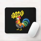 Tapis De Souris Dresseur de poulet Fcawf Oiseau drôle Coq F Caw F (Avec souris)