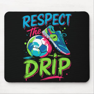Tapis De Souris Drip de foot Crème glacée fondante Respectez le ga