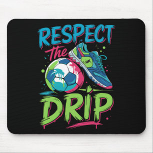 Tapis De Souris Drip de foot Crème glacée fondante Respectez le ga
