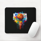 Tapis De Souris Drip Sketll Paint Splash Dripping Sketll Slam Dunk (Avec souris)