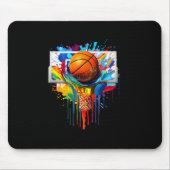 Tapis De Souris Drip Sketll Paint Splash Dripping Sketll Slam Dunk (Devant)