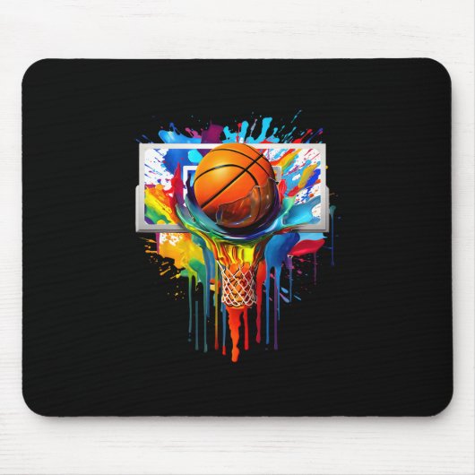 Tapis De Souris Drip Sketll Paint Splash Dripping Sketll Slam Dunk (Devant)