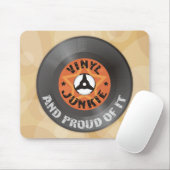 Tapis De Souris Drogué de vinyle - et fier de lui (Avec souris)