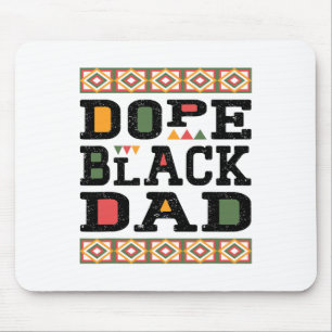 Tapis De Souris Drogue drôle père noir fierté noire Afro Afric