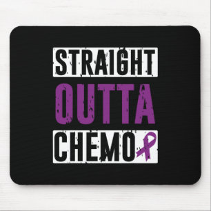 Tapis De Souris Droit Outta Chemo Cancer pancréatique Survivant