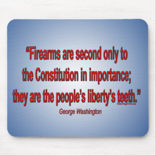 Tapis De Souris Droites d'arme à feu - George Washington