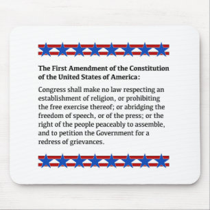 Tapis De Souris Droits de premier amendement