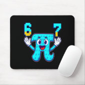 Tapis De Souris Drôle 3.14 6 7 mème maths nerd genz pourriture cér (Avec souris)
