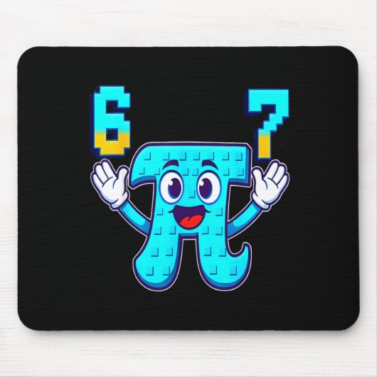 Tapis De Souris Drôle 3.14 6 7 mème maths nerd genz pourriture cér (Devant)