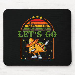 Tapis De Souris Drôle 4 juillet Patriotic Dabbing Taco Meme Let'