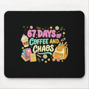 Tapis De Souris Drôle 67 Jours De Café Humour Rétro Prof