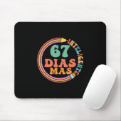 Tapis De Souris Drôle 67 Jours de Professeur d'Espagnol Plus Intel (Avec souris)