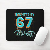 Tapis De Souris Drôle 67 Mème Halloween Main de Squelette Ensorcel (Avec souris)