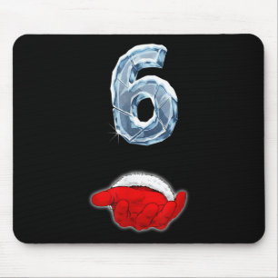 Tapis De Souris Drôle 67 Mème Main de Santa Six Noël Ironique Coup