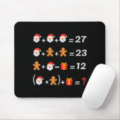 Tapis De Souris Drôle 67 Meme Noël Prof de Maths Santa Six Sept (Avec souris)